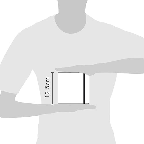 Miniatura 7 de Cuadrado pequeño de 5 x 5 pulgadas, 104 hojas de 2.82ozm, mini cuadernos de bocetos, cuaderno de viaje, tapa dura, cuaderno de escritura, diario en