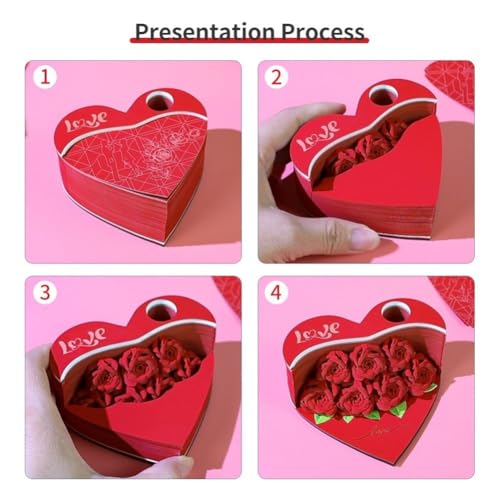 Assortiment de notes détachables roses 3D pour ne plus jamais oublier vos tâches - 3