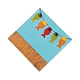 Fun Express - Little Fisherman Lunch Napkins for Birthday - Party Supplies - Print Tableware - Print Napkins - Birthday - 16 Pieces