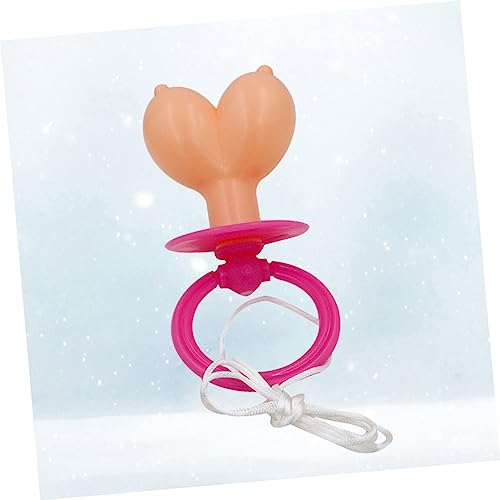 Healvian 3 Pçs Chupeta Festival De Pegadinhas Boob Engraçado Despedida De Solteira Anel De Chupeta C