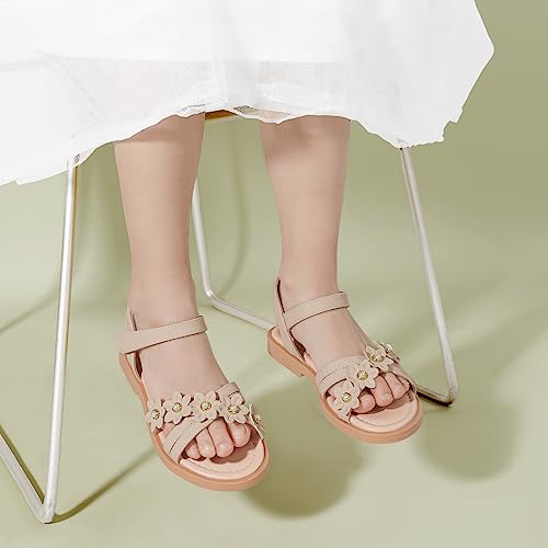 Image of PANDNAINJIA Girls Sandals Open Toe Toddler Kids Dress Summer Shoes