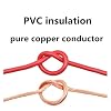 Wire and Cable 100M BVR Single core Multi-Strand Pure Copper core Wire 18-6 awg PVC sheathed Home Installation Wire Electrical Cabinet Box Wire Twisted Pair Shielded Cable(Red,100 Meters Price_13 AWG