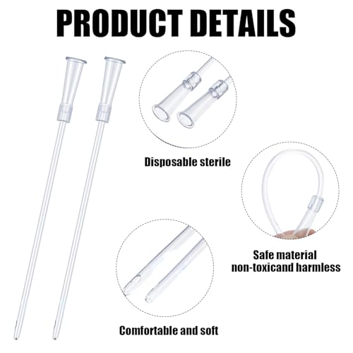 12 Stück Jungvögel Füttern Schlauch,10ml Spritze Mit Schlauch,Knopfkanüle,Futterspritze Küken für Baby Vögel,Papageien,Milch,Wasser,Medikamente,Haustiere Handfütterungswerkzeug,Einfach Zu Reinigen