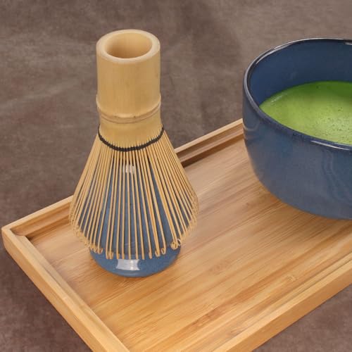 BambooMN Ceramic Matcha Tea Whisk Holder Stand