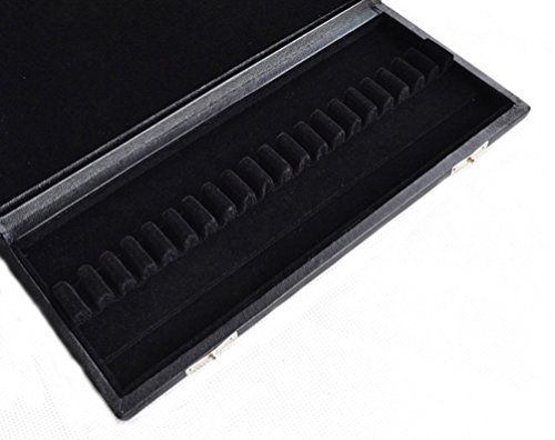 365invent Oboe Reed Case for 20pcs Reeds PU Leather Cover(Black)