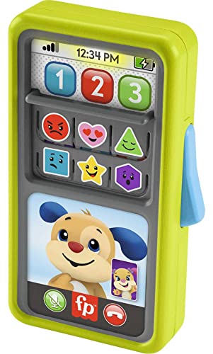 Fisher-Price Mon Smartphone 2 en 1, jouet d’apprentissage de la naissance aux premiers pas, téléphone avec lumières et musique, Jouet Enfant, Dès 9 mois,...