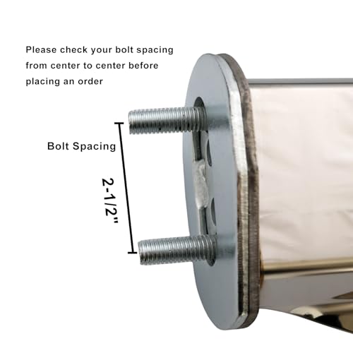 Image of 2 Pack Angled Stainless Steel Heavy Duty Spring Loaded Mud Flap Hanger Bracket Mudflap Holder Set for Semi Trucks 2-1 /2 inch Bolt Spacing 30 inch Length with Reflective Tapes