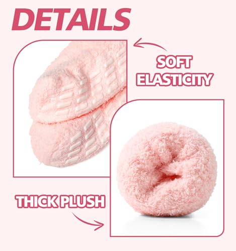Image of Slipper Socks for Women Men Grip Hospital Socks with Grips Fuzzy Non Slip Warm Womens Gifts