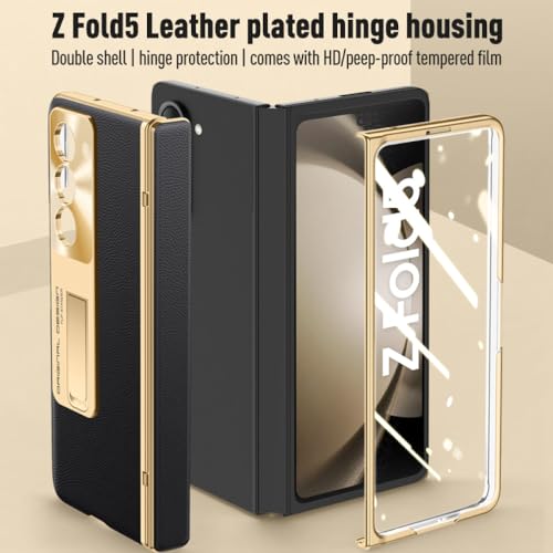 Coque Samsung Z Fold 5 anti-rayure protège-charnière vert