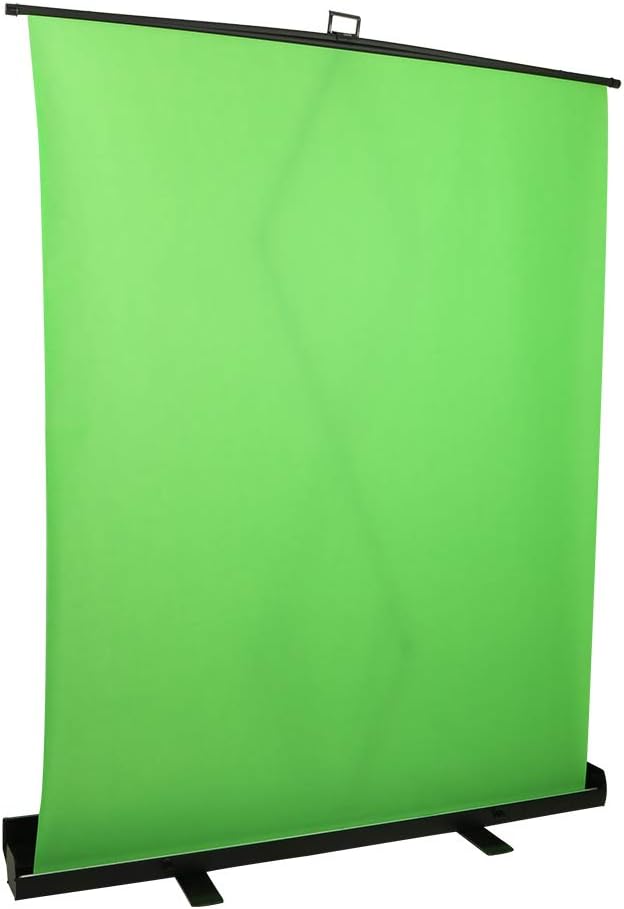 LDGHO Collapsible Chroma Key Panel for Background Removal with auto-Locking Frame, Wrinkle-Resistant Chroma-Green Fabric, Aluminum Hard case, Ultra-Quick Setup and Breakdown