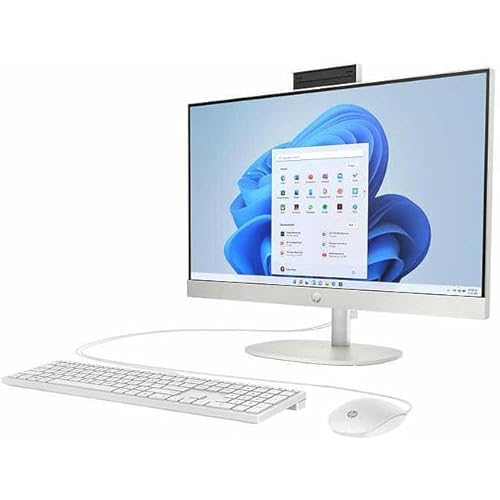 HP 23.8" Touchscreen All-in-One Desktop - AMD Ryzen 3 7320U - 1080p - Windows 11 PC Computer 24-cr0127c (Renewed)