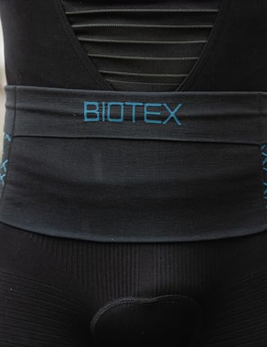 Ceinture d'enjambe extensible Biotex avec 4 poches pour smartphone L-XL