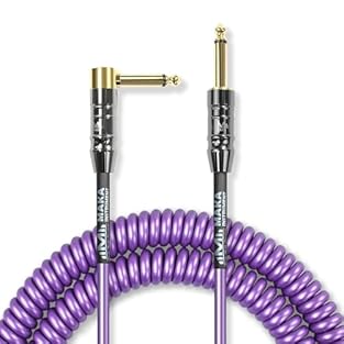 Exclusive Elastomeric PVC Outer Jacket makes our coiled cables more flexy and looks awsome! Purest OFC(Oxygen-Free-Copper) conduct, PVC and PE coats for insulation. High Quality Copper Plugs (1/4" Straight to Right-Angle) Sounds Crystal Clean but als...