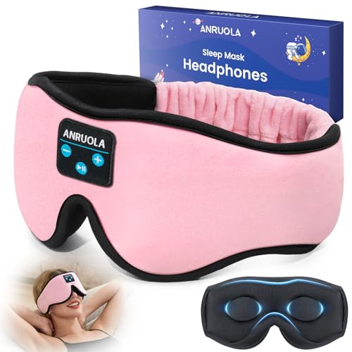 ANRUOLA 3D Sleep Mask with Bluetooth 5.4