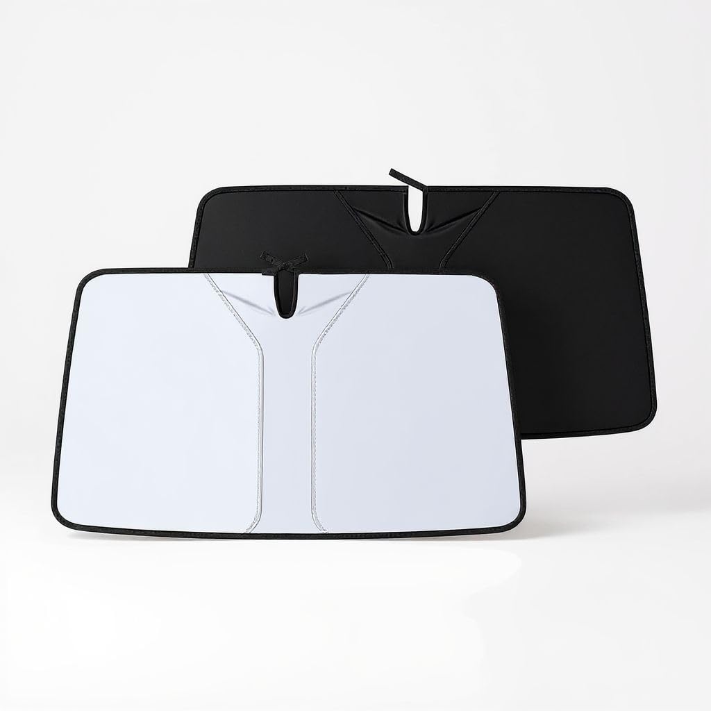 Car Sun Shade for Windshield 140 x 70 cm, Reflective Car Sunshade with Storage Bag, Blocks UV Rays & car shield sun protector Keeps Vehicle Cool Thickened Material Sunshade for Most Cars, SUVs & MPVs