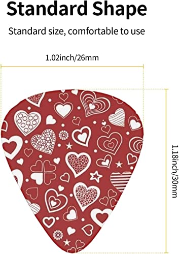 Guitar Picks For Acoustic Guitar，Guitar Picks For Guitar Players，Unique Guitar Gift For Bass, Electric Acoustic Guitars 12 Pack #TOP3