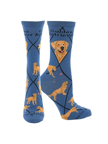 WHD Golden Retriever Crew Socks for Women & Men |