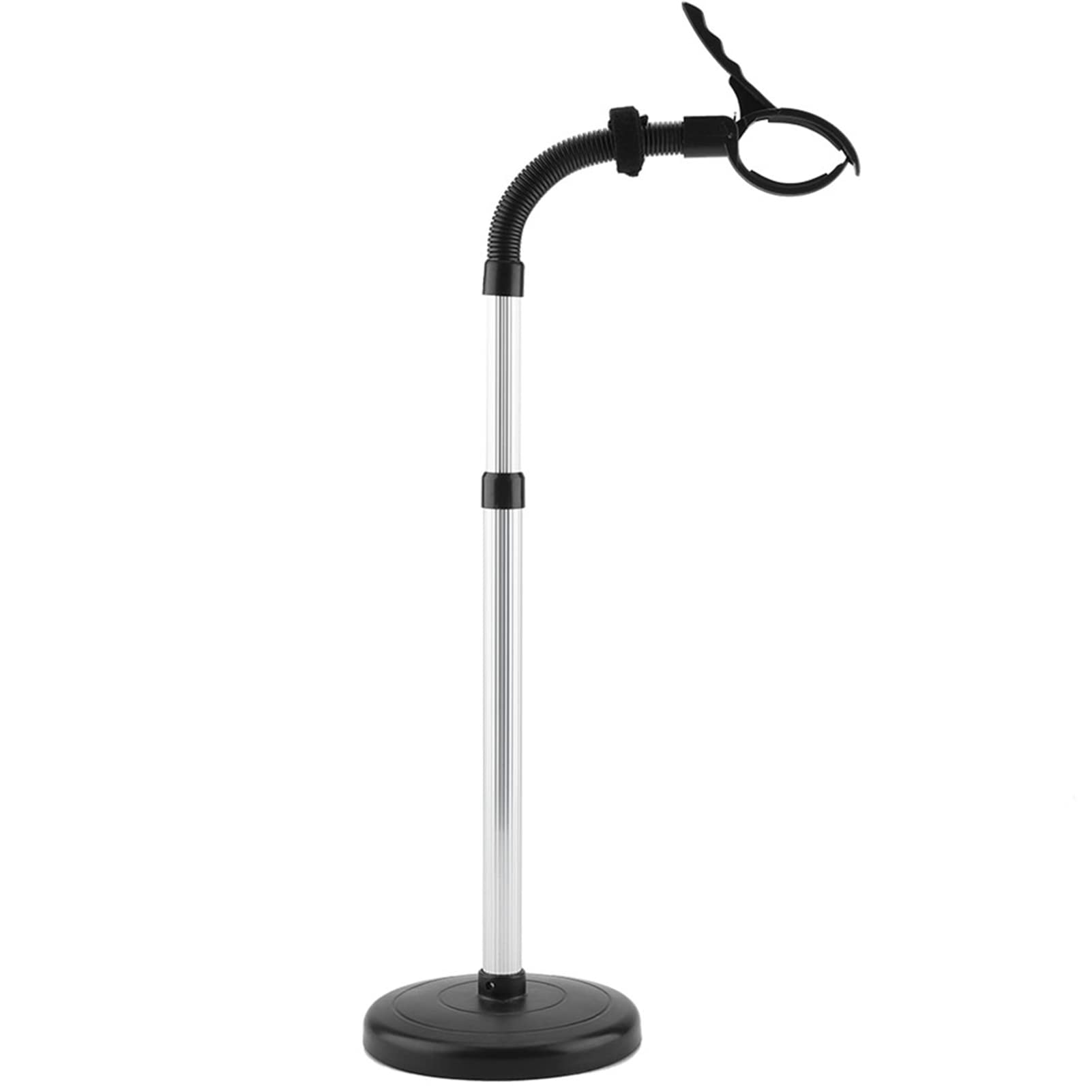 Wakects Porta Asciugacapelli da Tavolo Regolabile e Girevole a 360 Gradi Supporto per Asciugacapelli a Mani Libere per Bagno Barbiere Salone Commerciale 18 x 93,5 cm
