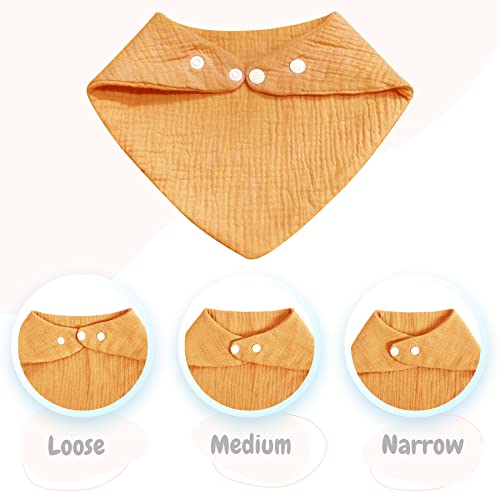 Muslin Baby Bandana Bibs 100% Cotton Infant Bibs For Newborns And Toddlers 8 Pack Plain Colors Set Boy Bibs For Teething And Drooling #TOP1