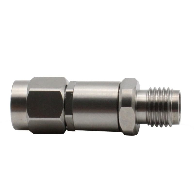 Prise mâle 2,92 mm vers SMA femelle Adaptateur coaxial RF en acier inoxydable 18 GHz haute performance
