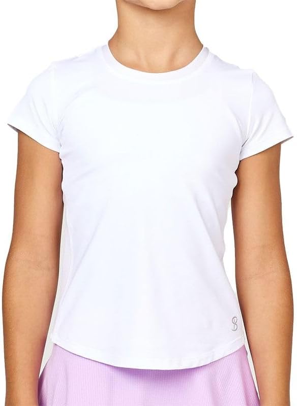 UV Colors Girls Short Sleeve Top - White