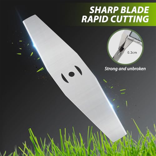 Image of HASTHIP Grass Cutter Blade 6 Inch Stainless Steel for Lawn Mower Use | Sharp Cutting Performance for Dense Grass, Durable Stainless Build, Smooth Operation for Yard Tasks