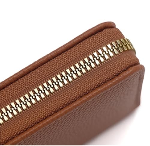 Fashion Wallet with Multiple Card Slots and Coin Purse, Solid Color, Large Capacity Zipper Wallet(Gray) 7