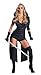 Secret Wishes Womens Sucker Punch Sweet Pea Costume, Black, X-Small