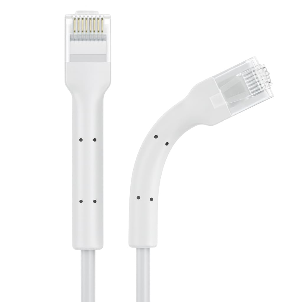Cable de red UTP Cat6a 10G 5ft Blanco Cablix