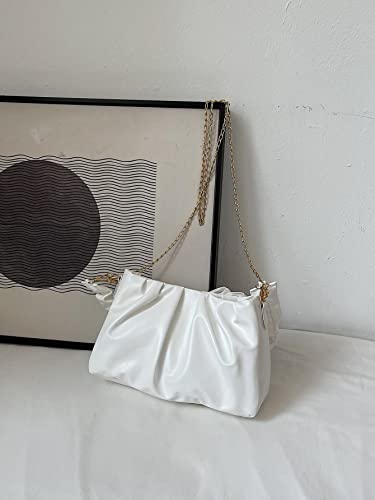 QWINEE Bow Shaped Square Bag Ruched Purse Handbags Ladies Shoulder Underarm Totes Bag Evening Bag Clutch4