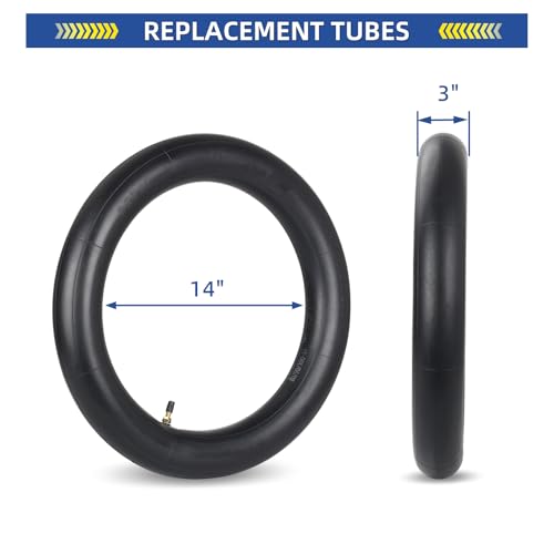 Image of GICOOL 3.00-14 inch (90 /100-14) Dirt Bike Replacement Inner Tubes, 2 Pack with TR4 Valve Stem, Fits for 110cc 125cc 140cc 150cc 160cc Dirt Bikes Pit Bikes