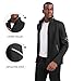 Rdruko Men's Fleece Sweat Track Suits 2 Piece Set Winter Warm Up Athletic Jogging Tracksuits Sweatsuits Sets,Black,L