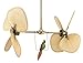 Fanimation Palisade 22 inch Indoor Ceiling Fan Blade Set of 8 Wide Oval Palm - Natural