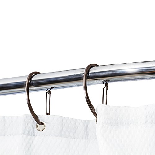 SPLASH Cinch Shower Curtain Hooks, Oil Rubbed Bronze