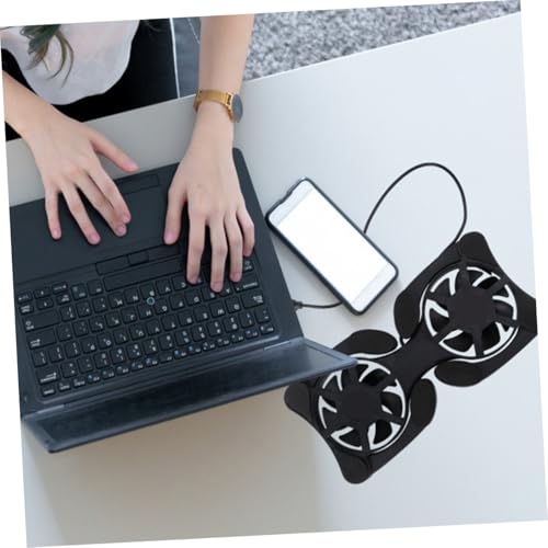 Base para portátil con ventilador portátil para enfriamiento miniatura 6