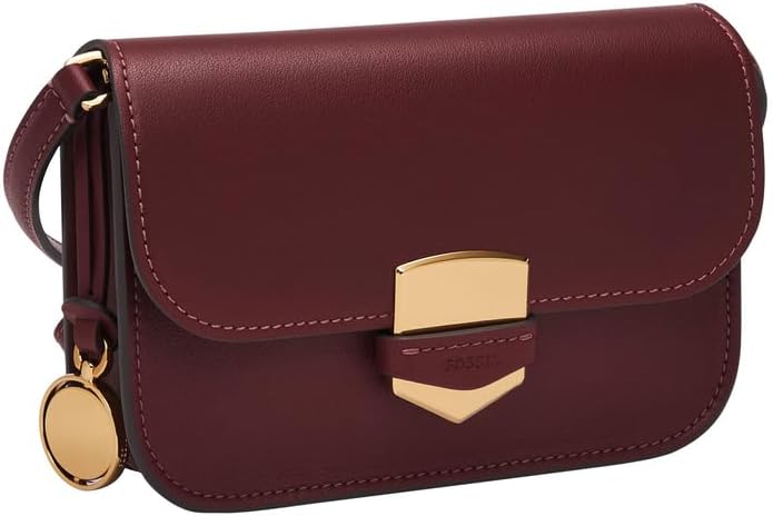 Fossil Women's Lennox Leather Large or Small Flap Crossbody Purse Handbag For Women - Image 5