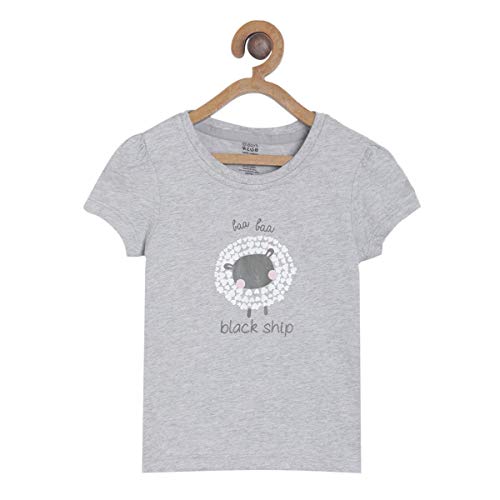 Image of miniklub Baby Round Neck Short Sleeve Knitted Cotton Top, Pack of 2 (Multi Color)