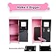 YOBRO Mini Metall-Box mit Dekor-Magneten – Praktisch und dekorativ für Zuhause und Büro (Rosa)