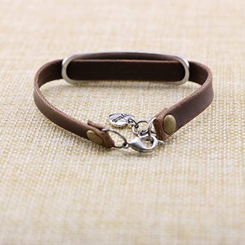 Unqjry Easter Gifts For Women Confirmation Gifts For Teen Girls Christian Bracelet Leather Jewelry For Women Inspirational Engraved Bar Be Still And Know I Am God #TOP5