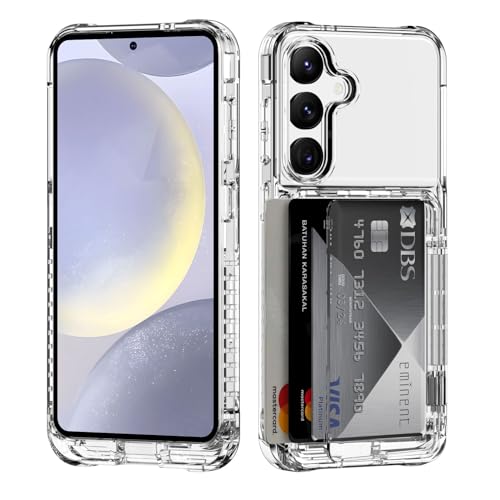 Coque Samsung Galaxy S 6,1 pouces anti-choc ACANDYA transparente avec fente porte-carte