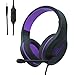 Produktbild Gaming-Headset für Xbox One, PS4 Headset, PC Kopfhörer mit Geräuschunterdrückung, Mikrofon, Reibungsreduzierungskabel, hoher Komfort, Ohrenschützer, Camo, Over Ear Kopfhörer für PC, PS4(Lila)