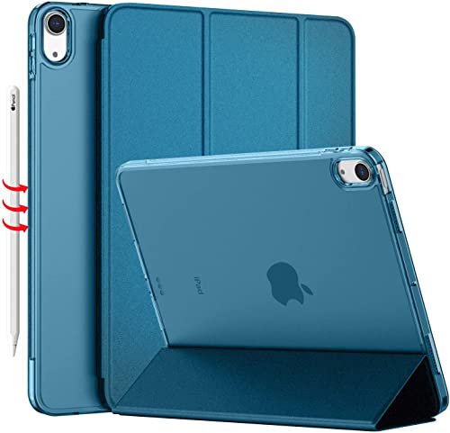 iMieet iPad Air 11 Inch Case M3 2025/M2 2024 - iPad Air 5th/4th Generation Case 2022/2020 10.9 Inch, Slim Hard PC Translucent Back Shell Cover, Support Touch ID(Sea Green)
