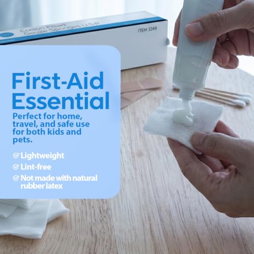 Dynarex 3249-BX CurPro Cotton Filled Gauze Sponges USP - No estériles miniatura 6