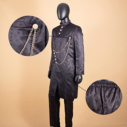 Men`s Suit African Clothing Dashiki Jacket and Ankara Pants 2 Piece Set Dress Suit Ankara Attire for Wedding4