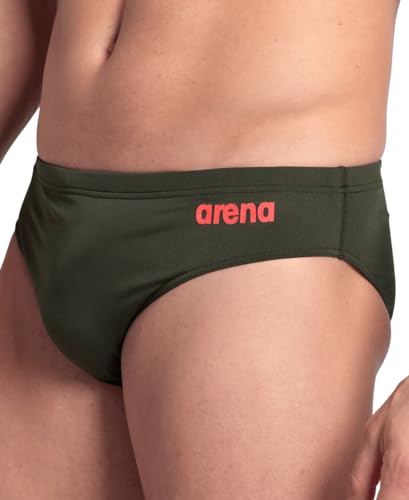 Image of Arena Men's Team Solid Swim Brief MaxLife Athletic Swimwear Professional Swimsuit Bathing Suit