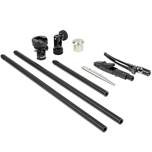 Preisvergleich Produktbild Novoflex STASET Stangen-System für Foto- und Videografie - mit Stangen, Klemmen, Verbindungsstücken und Neiger 19 Blitzneiger