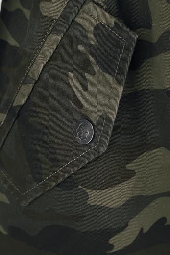 Rock Rebel by EMP Damen Camouflage Winterjacke mit Nieten XL