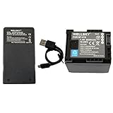 WELLSKY BP-819 BP-819D BP-809 BP-808 互換バッテリー 2200mAh 1個 + CG-800 CG-800D [ 超軽量 ] USB Type-C 急速 互換充電器 バッテリーチャージャー 1個 [ 2点セット ] [ 純正充電器で充電可能 残量表示可能 純正品と同じよう使用可能 ] キヤノン iVIS アイビス