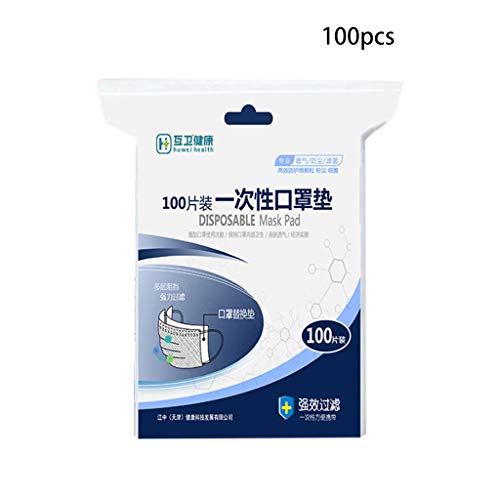 Preisvergleich Produktbild Zhenxinganghu 100 Stück Universal-Einweg-Maskendichtung Aus Baumwolle Maskendichtung Einweg-Maskenpad