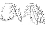 1872 Side Drape Overskirt Pattern